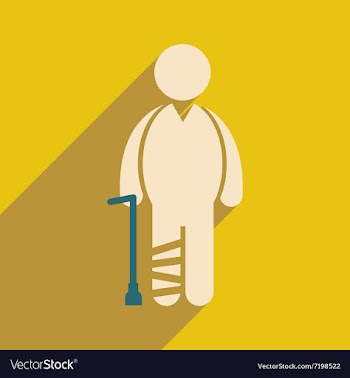 Modern flat icon with long shadow People leg vector image