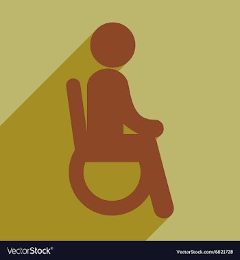 Modern flat icon with long shadow People vector image