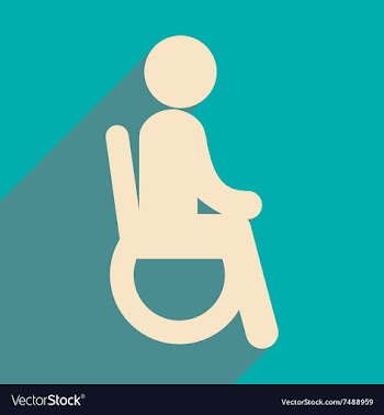 Modern flat icon with long shadow People vector image
