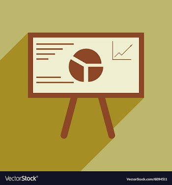 Modern flat icon with shadow chart diagram vector image