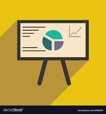 Modern flat icon with shadow chart diagram vector image