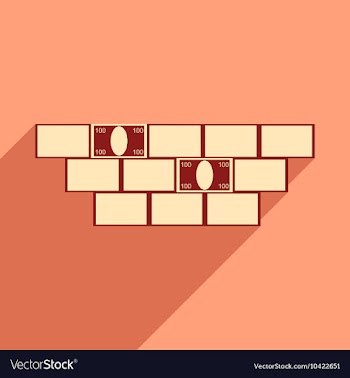 Modern flat icon with shadow construction and vector image