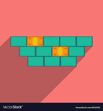 Modern flat icon with shadow construction and vector image