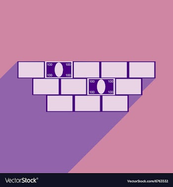 Modern flat icon with shadow construction and vector image