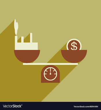 Modern flat icon with shadow House and money on vector image