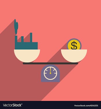 Modern flat icon with shadow House and money on vector image