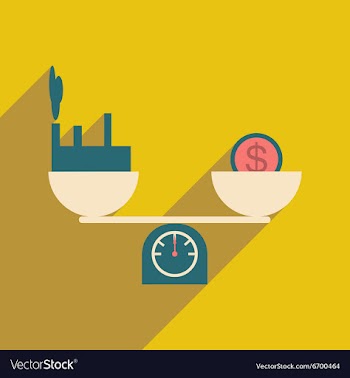 Modern flat icon with shadow House and money on vector image