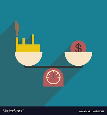 Modern flat icon with shadow House and money on vector image