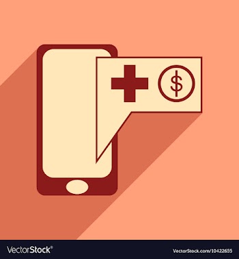 Modern flat icon with shadow Mobile application vector image