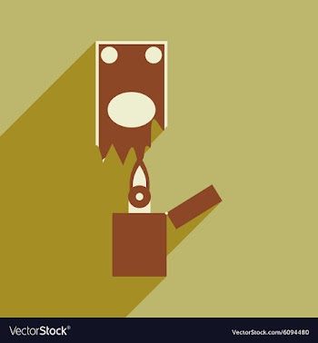 Modern flat icon with shadow money to burn vector image