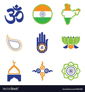 Modern flat icons collection white background vector image