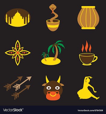 Modern flat icons collection with Black background vector image
