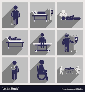 Modern flat icons collection with long shadow vector image