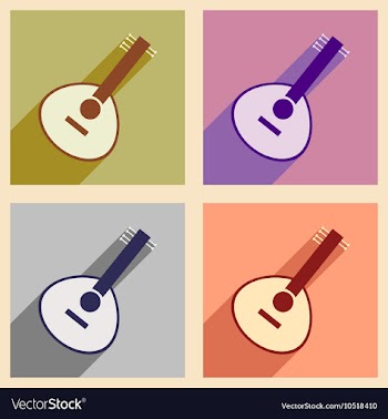 Modern flat icons collection with long shadow vector image