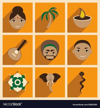 Modern flat icons collection with long shadow vector image