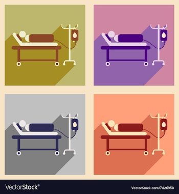 Modern flat icons collection with long shadow vector image