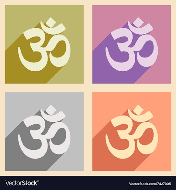Modern flat icons collection with long shadow vector image