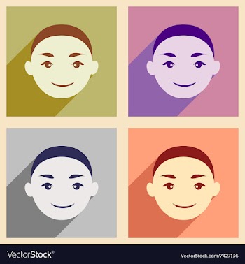 Modern flat icons collection with long shadow vector image