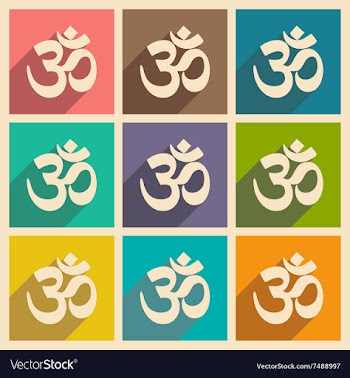 Modern flat icons collection with long shadow vector image