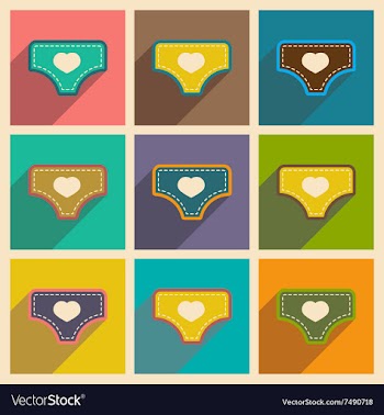 Modern flat icons collection with long shadow vector image