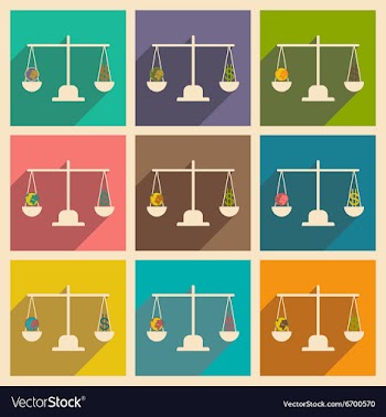 Modern flat icons collection with shadow vector image