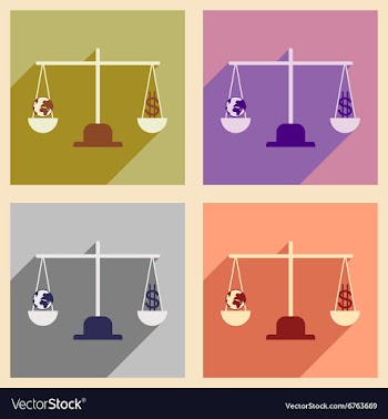 Modern flat icons collection with shadow vector image