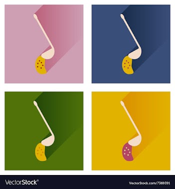 Modern flat icons collection with shadow vector image