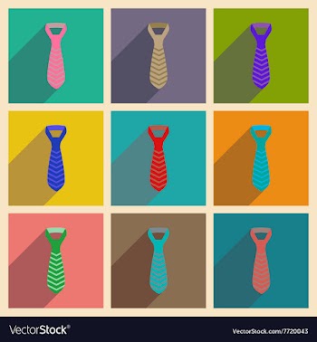 Modern flat icons collection with shadow vector image