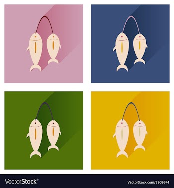 Modern flat icons collection with shadow vector image