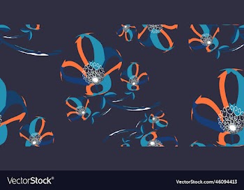 modern flower seamless pattern