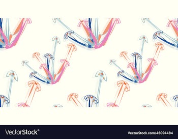 modern flower seamless pattern
