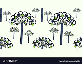 modern flower seamless pattern