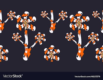 modern flower seamless pattern