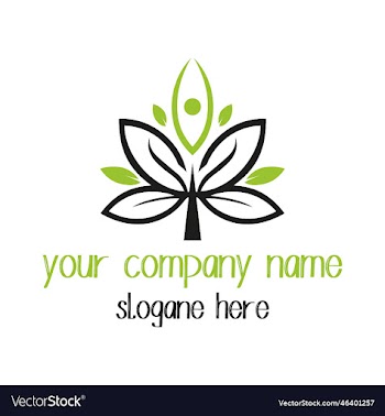 modern flower sign logo design with file