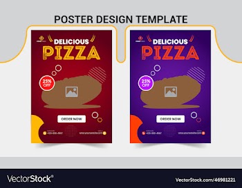 modern food poster design flyer template
