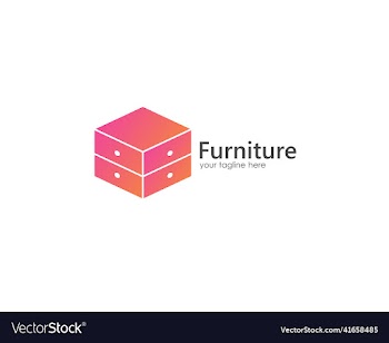 modern furniture logo with cupboard design