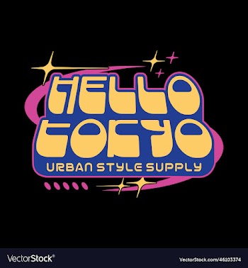 modern futuristic y2k streetwear tokyo slogan