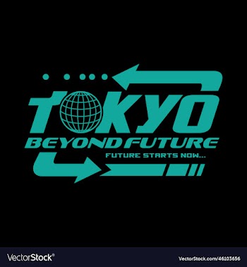 modern futuristic y2k streetwear tokyo slogan