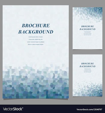 Modern geometric abstract brochure design vector image