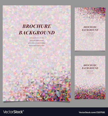 Modern geometric abstract brochure design vector image