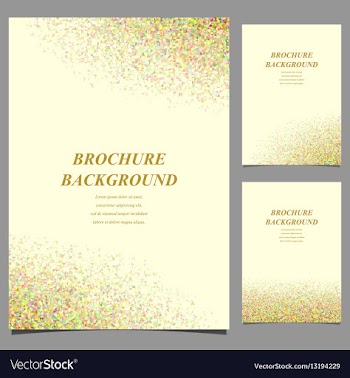 Modern geometric abstract brochure template design vector image