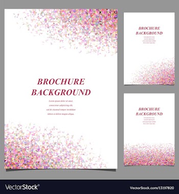 Modern geometric abstract brochure template vector image