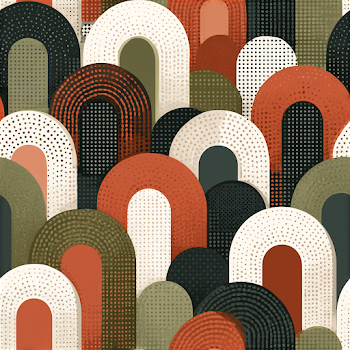 Modern Geometric Arch Pattern
