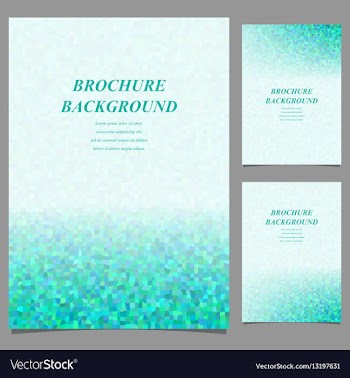 Modern geometric brochure template design vector image