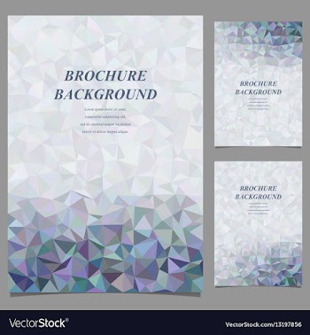Modern geometric brochure template design vector image
