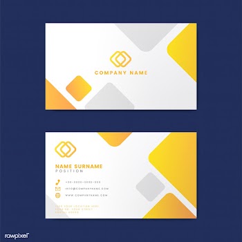 Modern geometric business card design | Free stock vector - 488962