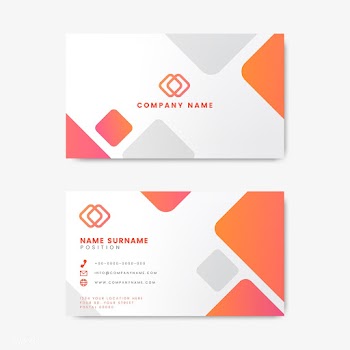 Modern geometric business card design | Free stock vector - 488965