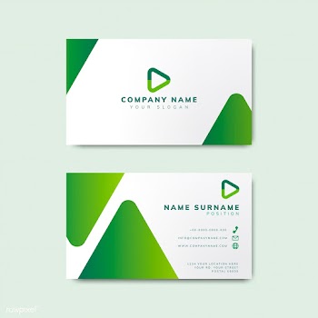Modern geometric business card design | Free stock vector - 488969