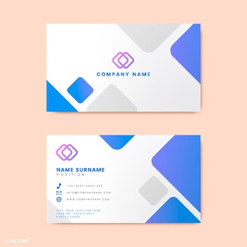 Modern geometric business card design | Free stock vector - 488972
