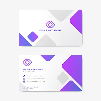 Modern geometric business card design | Free stock vector - 488992
